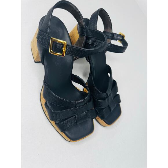 Paul Green Classic Tina Black retro sandal   size UK 4.5 / US 7 - Picture 6 of 8